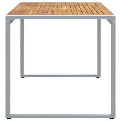 Tavolo da Giardino Grigio 180 x 90 x 75 cm