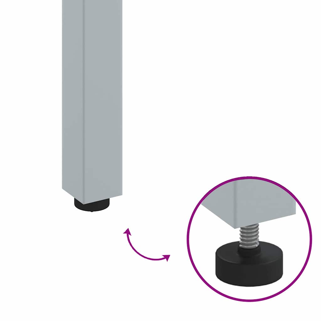 Tavolo da Esterno Naturale e Grigio 180 x 90 x 75 cm