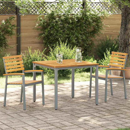 Sedia da Giardino 2 pcs Marrone 56 x 57 x 87 cm