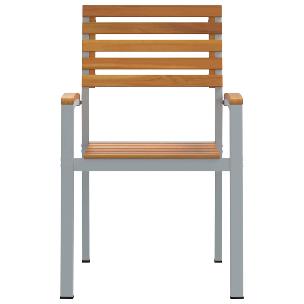 Sedia da Giardino 2 pcs Marrone 56 x 57 x 87 cm