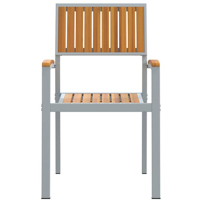 Sedia Impilabile 4 pcs Marrone 56 x 57 x 87 cm