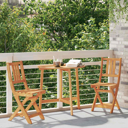 Sedia da Giardino 2 pcs Olio Naturale 40 x 42 x 85 cm