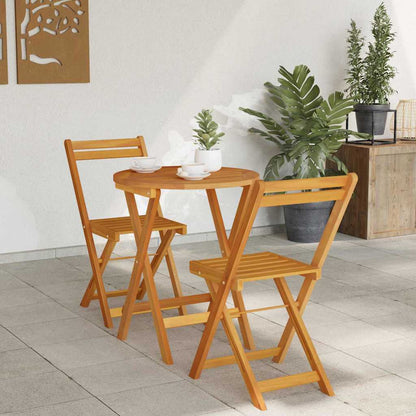 Set Bistro da Giardino 3 pcs Marrone legno massello di acacia - homemem39