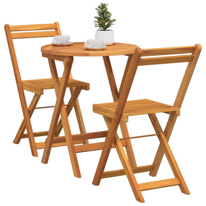 Set Bistro da Giardino 3 pcs Marrone legno massello di acacia - homemem39