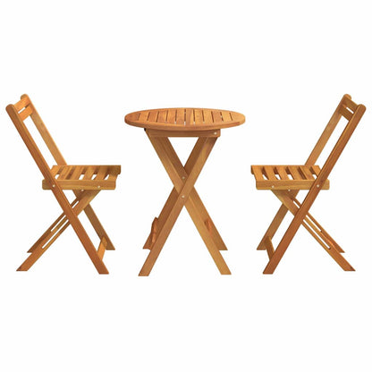 Set Bistro da Giardino 3 pcs Marrone legno massello di acacia - homemem39