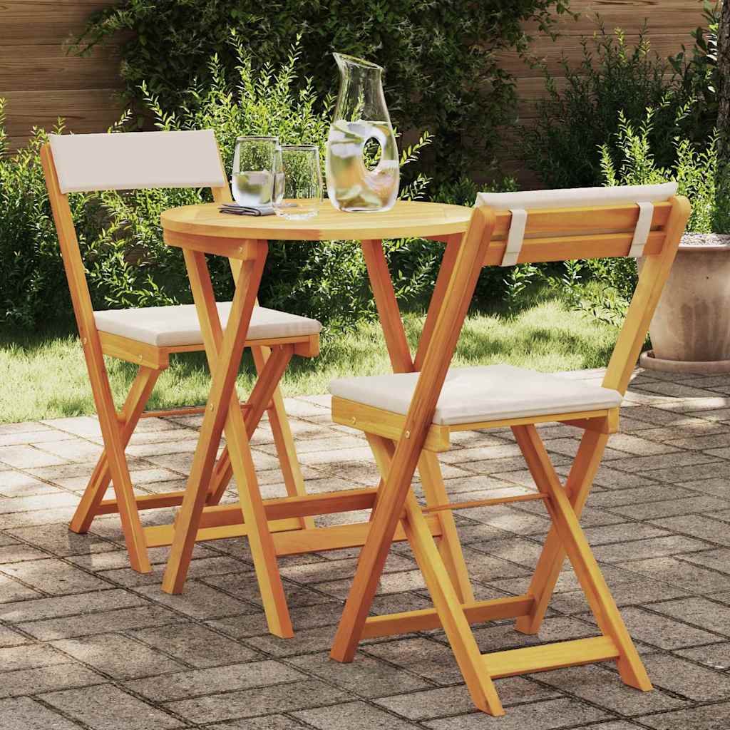 Set Bistro da Giardino 3 pcs Marrone legno massello di acacia - homemem39