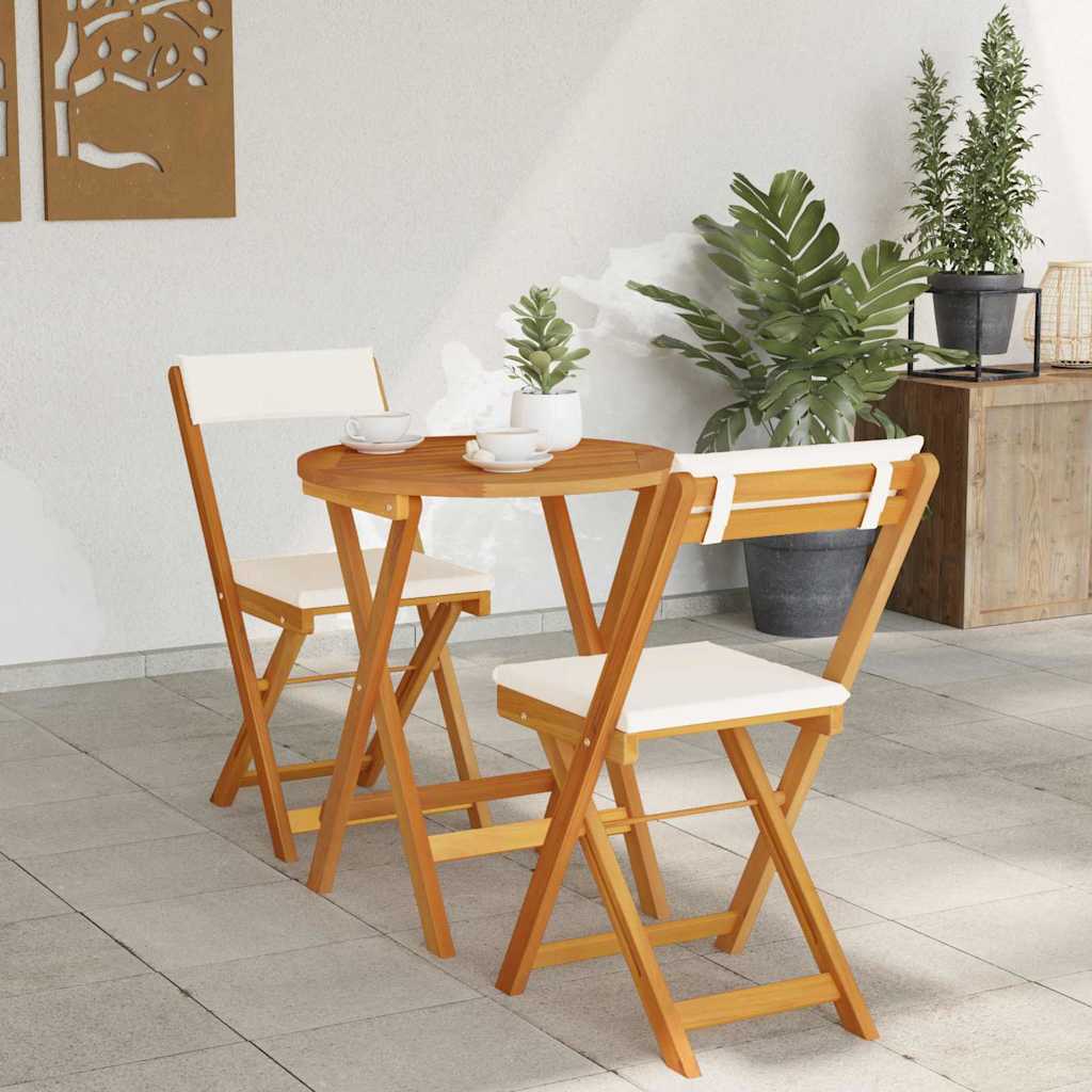 Set Bistro da Giardino 3 pcs Marrone legno massello di acacia - homemem39