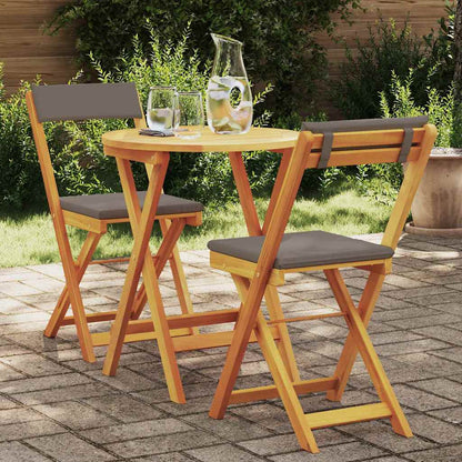 Set Bistro da Giardino 3 pcs Marrone legno massello di acacia - homemem39
