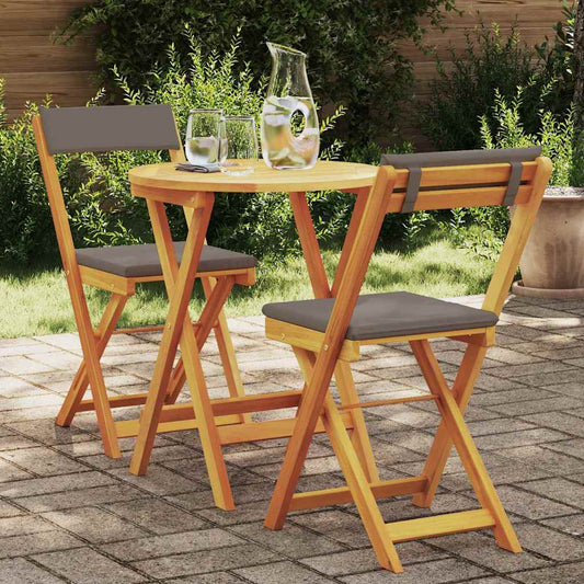 Set Bistro da Giardino 3 pcs Marrone legno massello di acacia - homemem39