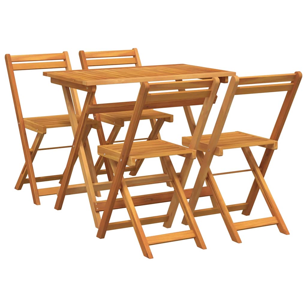 Set bistrot 5 pcs Marrone legno massello di acacia - homemem39