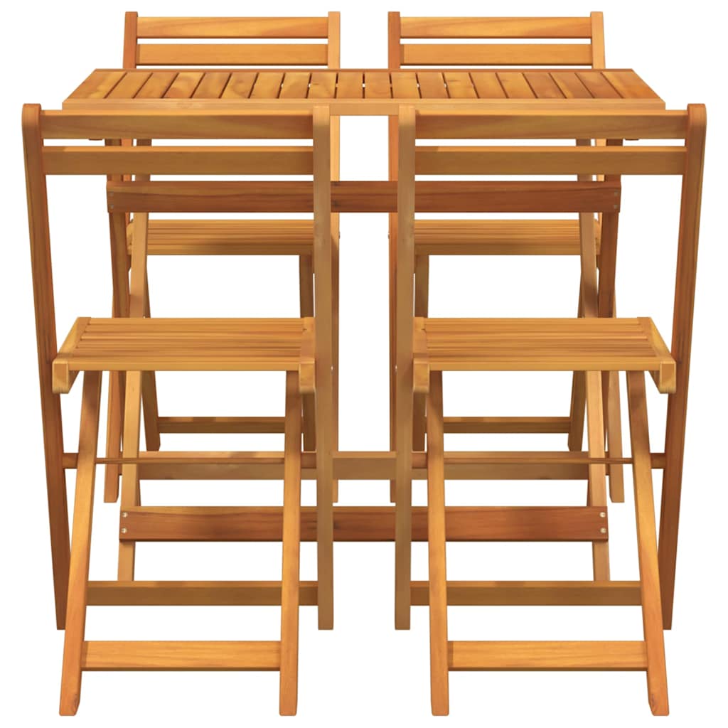 Set bistrot 5 pcs Marrone legno massello di acacia - homemem39