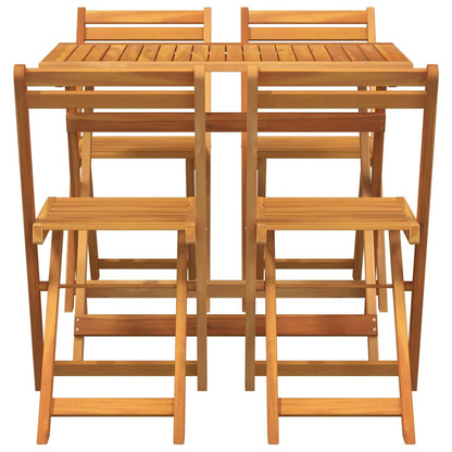 Set bistrot 5 pcs Marrone legno massello di acacia - homemem39