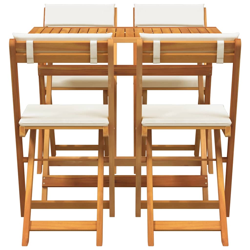 Set bistrot 5 pcs Marrone legno massello di acacia - homemem39