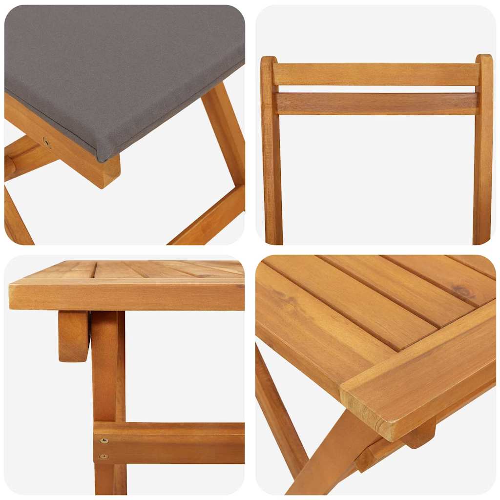 Set bistrot 5 pcs Marrone legno massello di acacia - homemem39