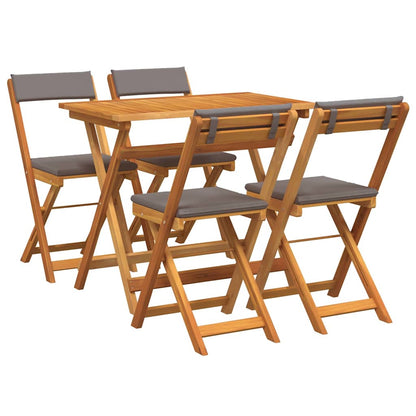 Set bistrot 5 pcs Marrone legno massello di acacia - homemem39
