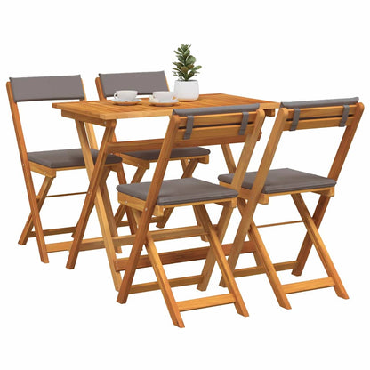Set bistrot 5 pcs Olio Naturale Legno di Acacia Massello