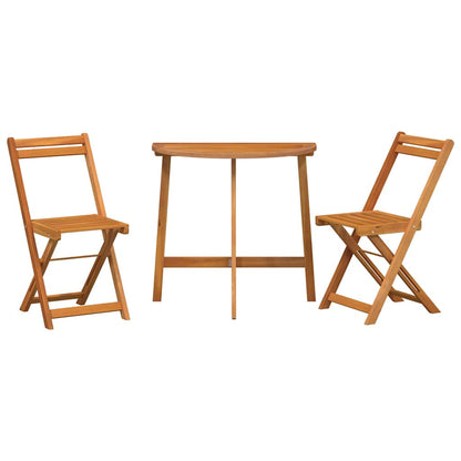 Set bistrot 3 pcs Marrone legno massello di acacia - homemem39