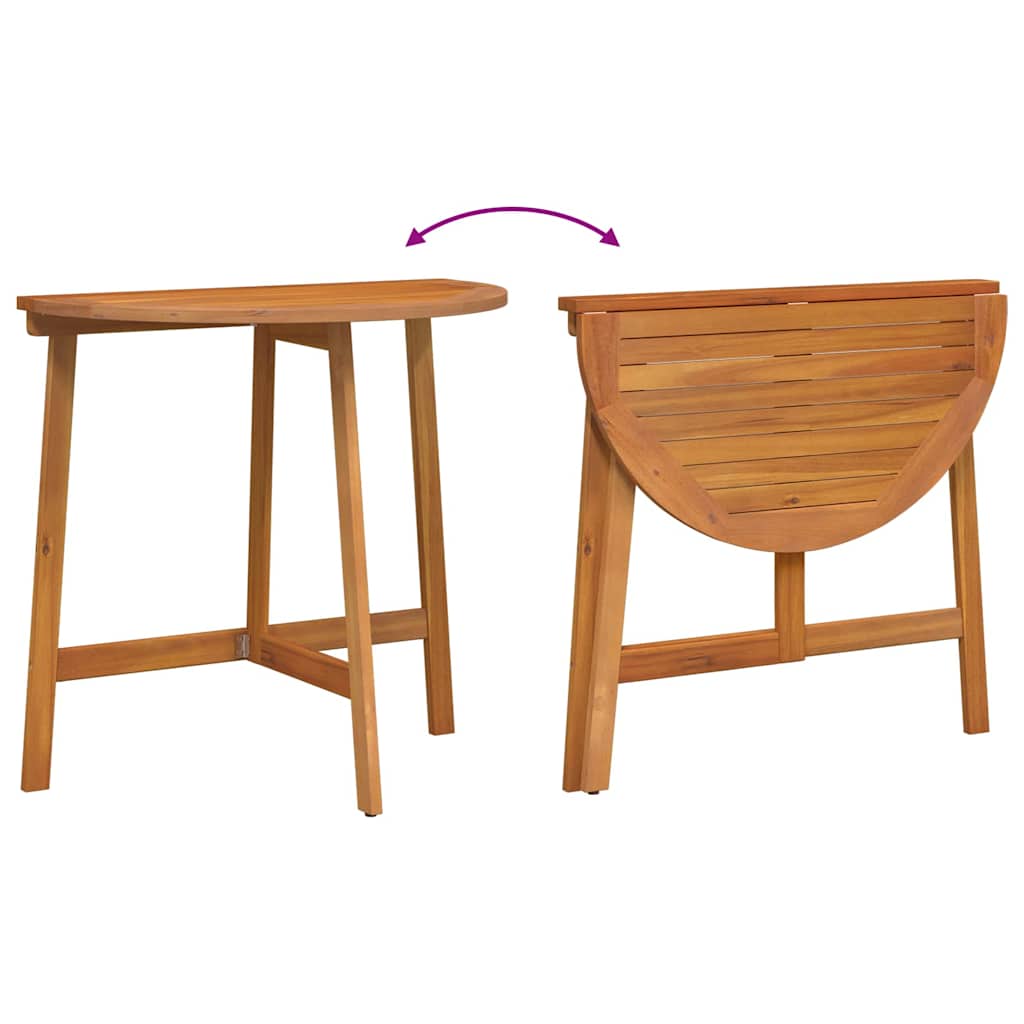 Set bistrot 3 pcs Olio Naturale Legno di Acacia Massello | homemem39