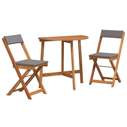 Set bistrot 3 pcs Marrone legno massello di acacia - homemem39