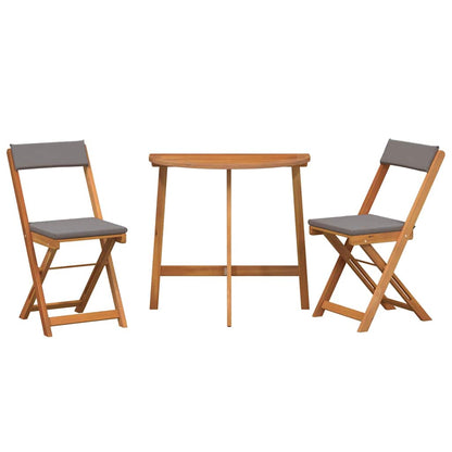 Set bistrot 3 pcs Marrone legno massello di acacia - homemem39