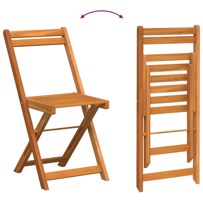 Set bistrot 3 pcs Olio Naturale Legno di Acacia Massello
