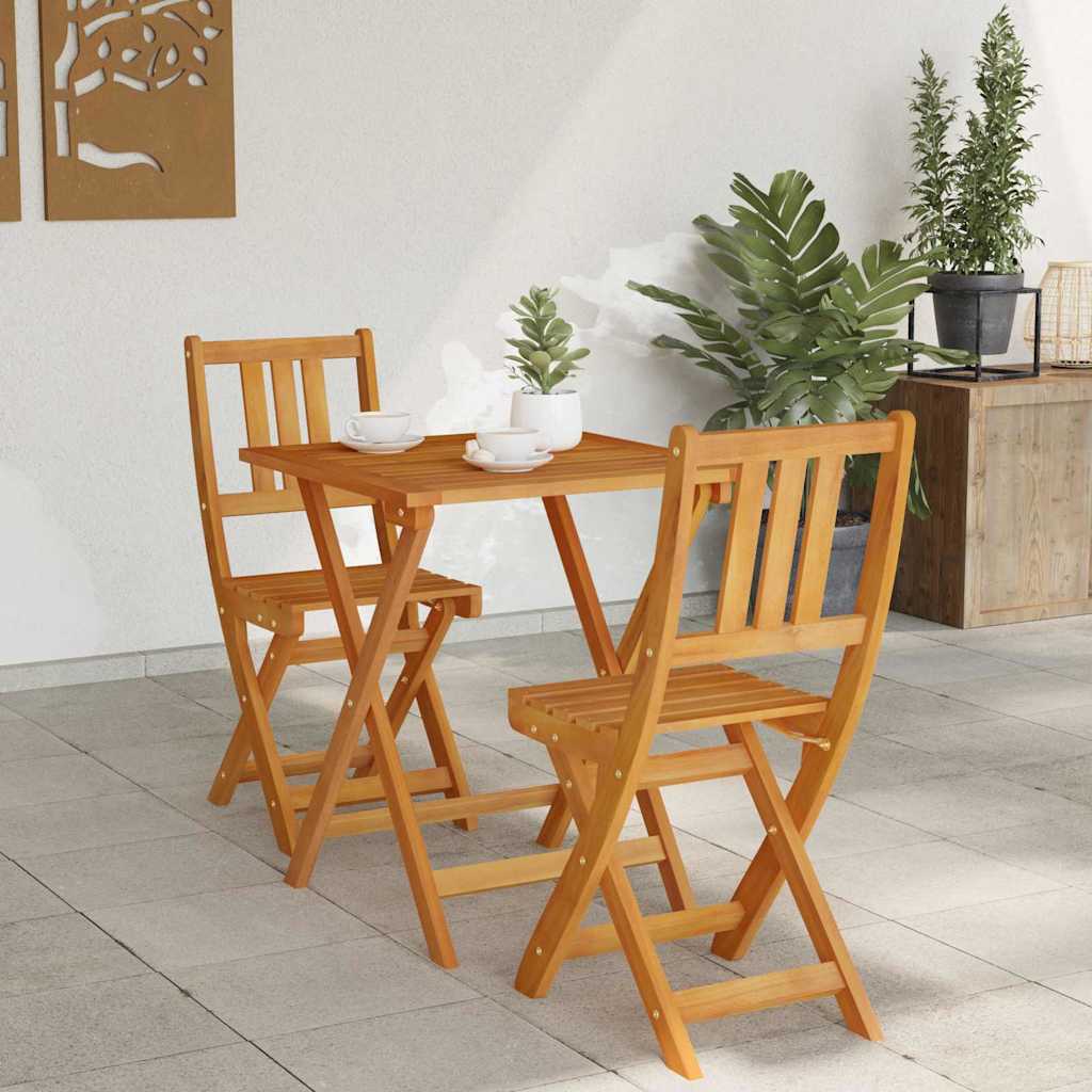 Set bistrot 3 pcs Marrone legno massello di acacia - homemem39