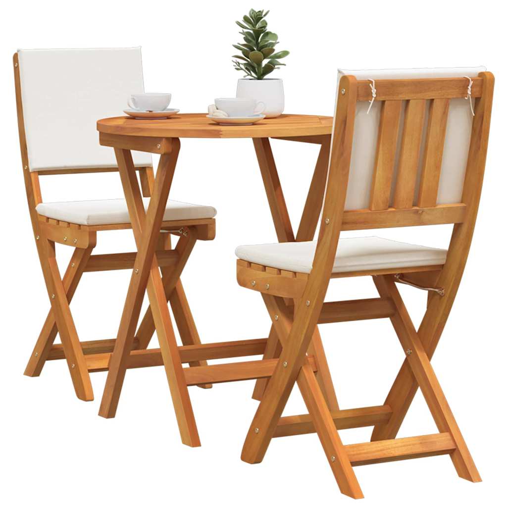Set bistrot 3 pcs Marrone legno massello di acacia - homemem39