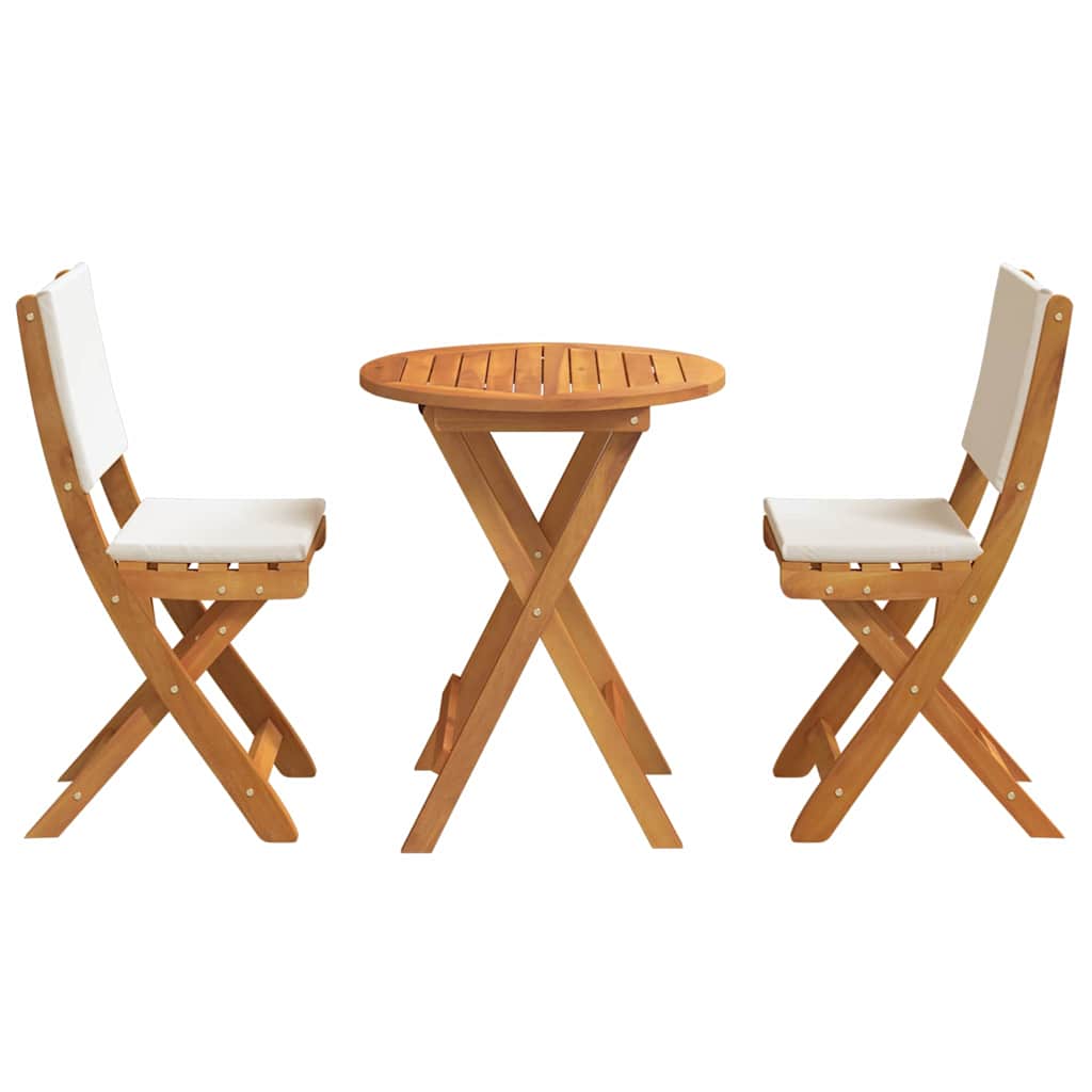 Set bistrot 3 pcs Marrone legno massello di acacia - homemem39