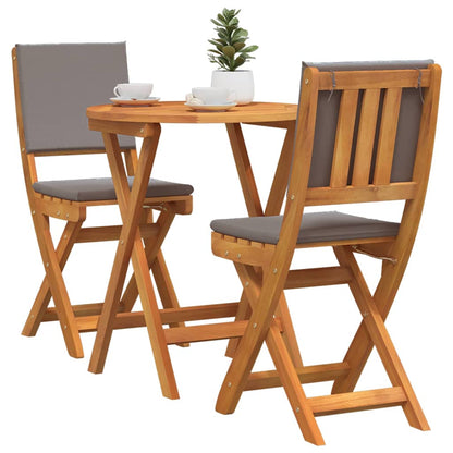 Set bistrot 3 pcs Marrone legno massello di acacia - homemem39