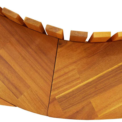 Lettino 2 pcs Marrone 154 x 60 x 74 cm Legno di Acacia Massello