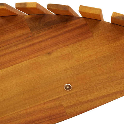 Lettino 2 pcs Marrone 154 x 60 x 74 cm Legno di Acacia Massello