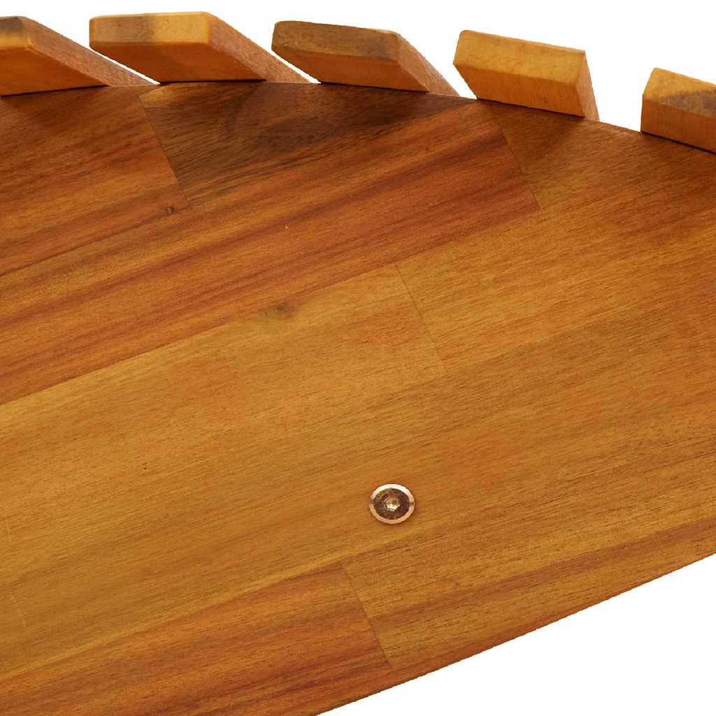 Lettino 2 pcs Marrone 154 x 60 x 74 cm Legno di Acacia Massello