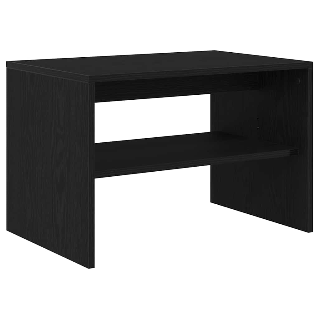 Mobile Porta TV Rovere Nero 60x40x40 cm in Legno Multistrato - homemem39
