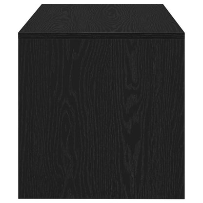 Mobile Porta TV Rovere Nero 80x40x40 cm in Legno Multistrato