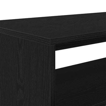 Mobile Porta TV Rovere Nero 80x40x40 cm in Legno Multistrato