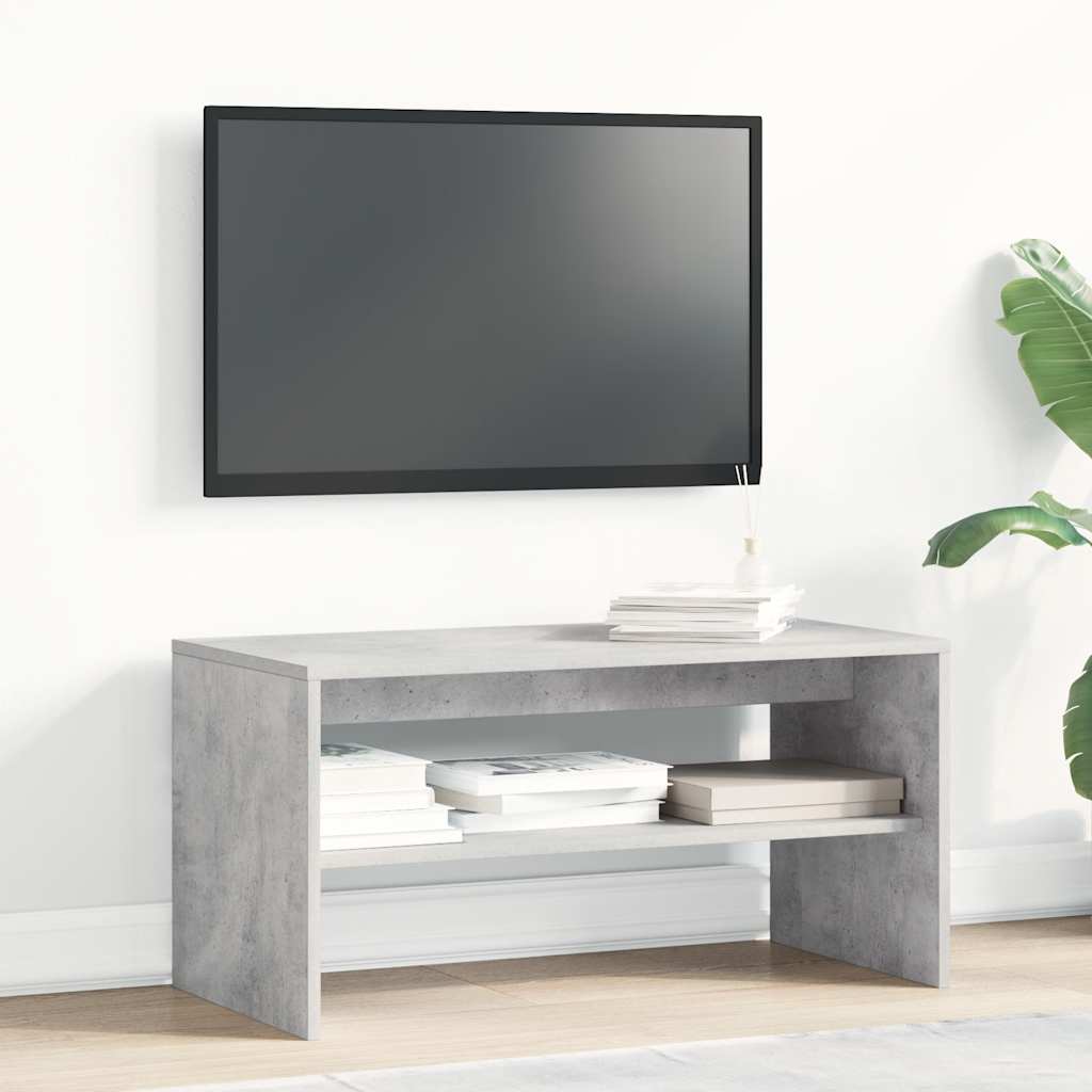 Mobile Porta TV Grigio Cemento 80x40x40 cm in Legno Multistrato - homemem39