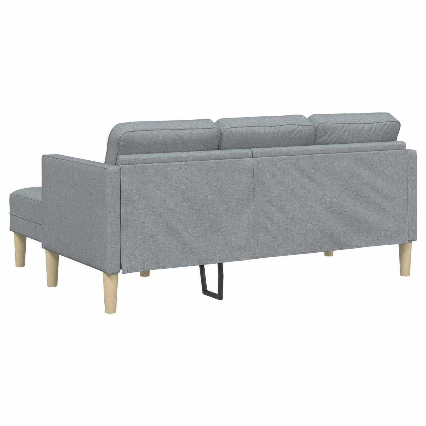 Set di divani con cuscino 2 pcs Grigio chiaro Poliestere | homemem39