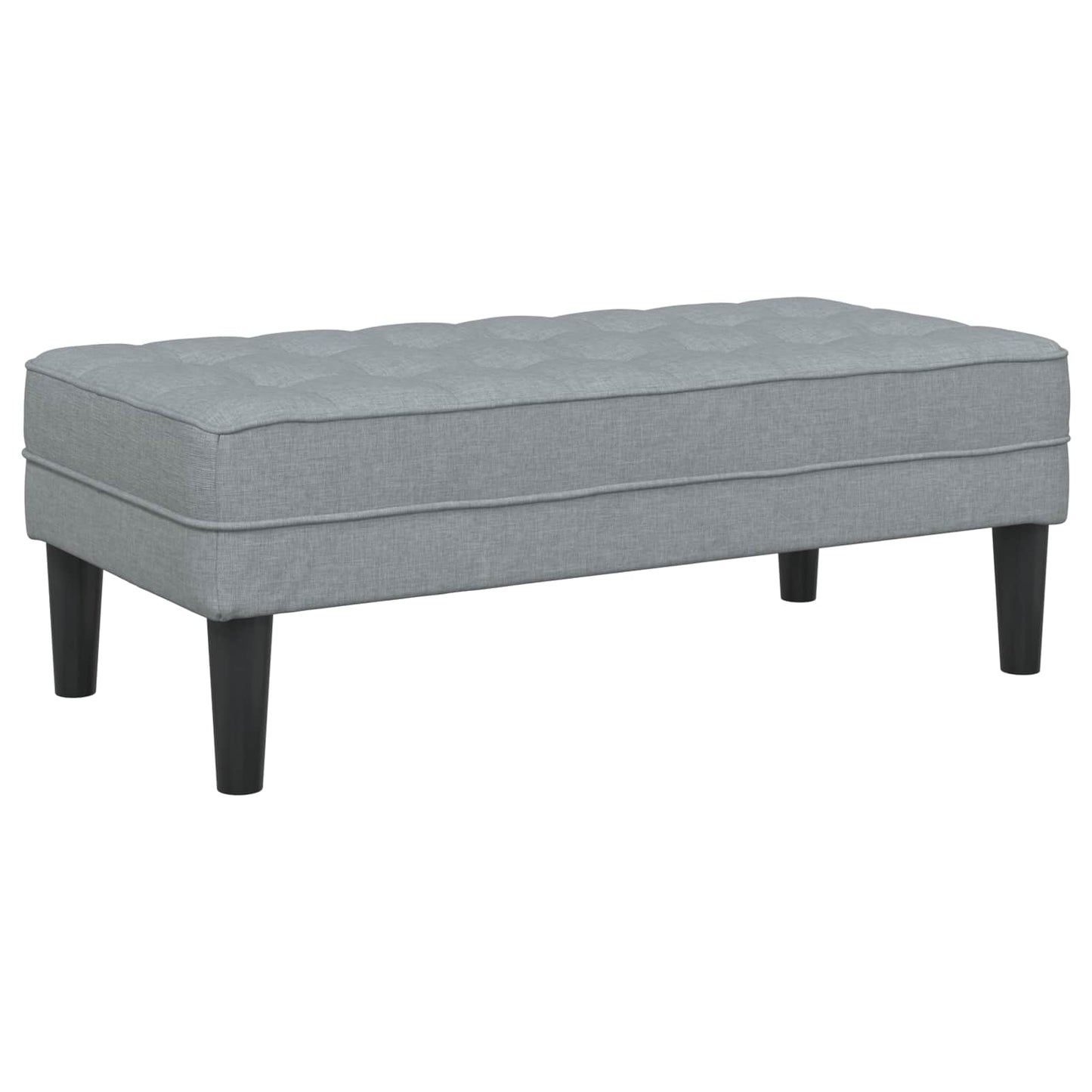 Set di divani con cuscino 2 pcs Grigio chiaro Poliestere