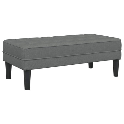 Set di divani con cuscino 2 pcs Grigio scuro Poliestere | homemem39