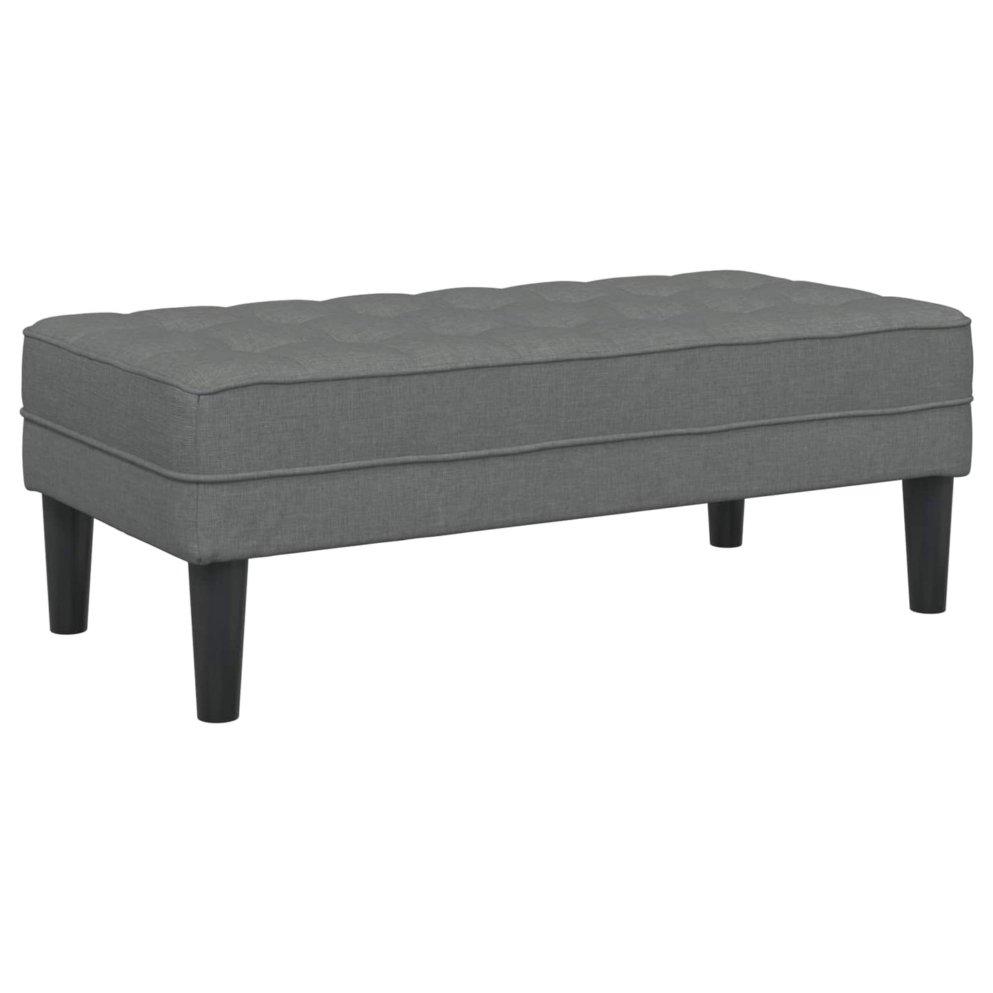 Set di divani con cuscino 2 pcs Grigio scuro Poliestere