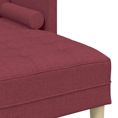 Set di divani 2 pz Rosso Vino Poliestere | homemem39