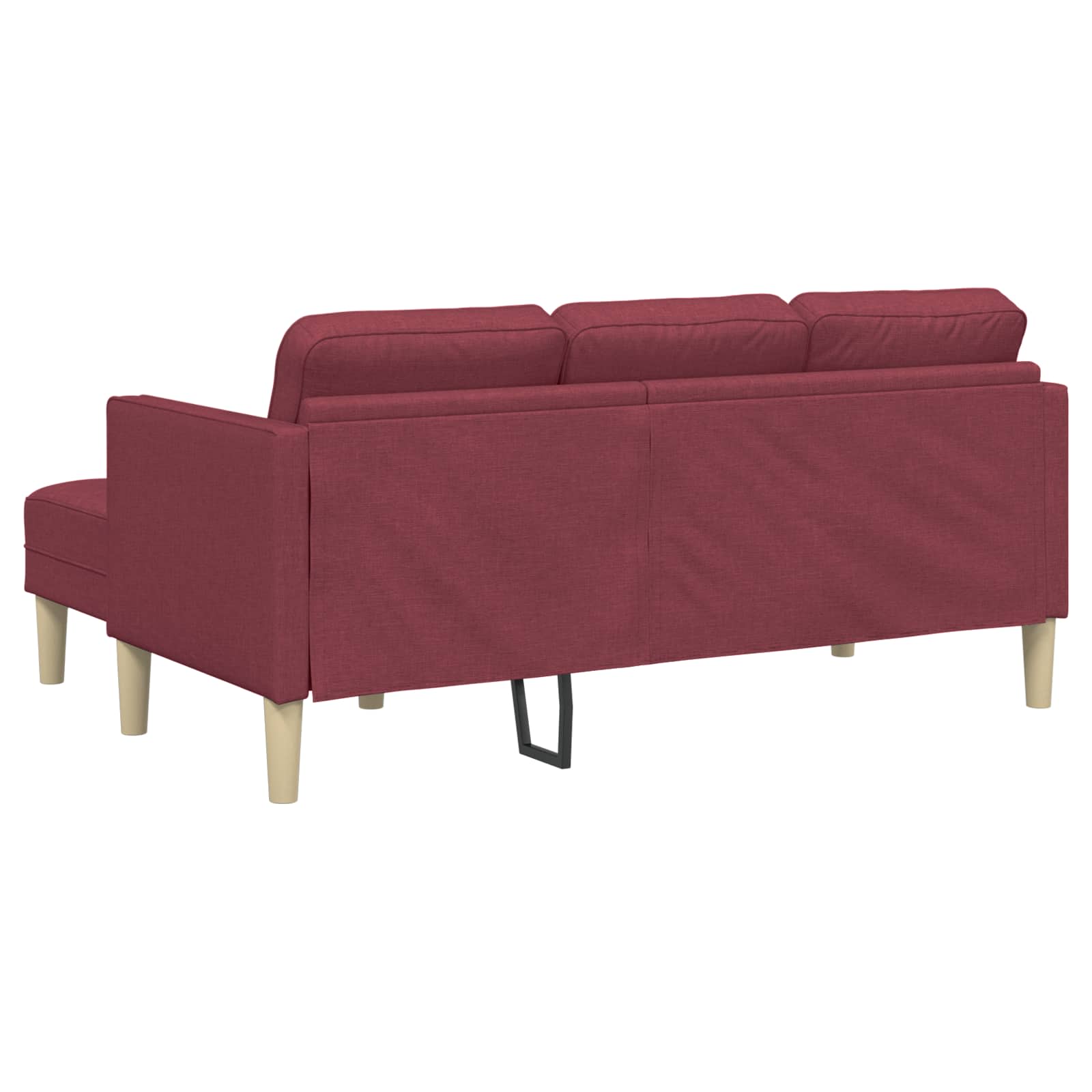 Set di divani con cuscino 2 pcs Rosso Vino Poliestere | homemem39