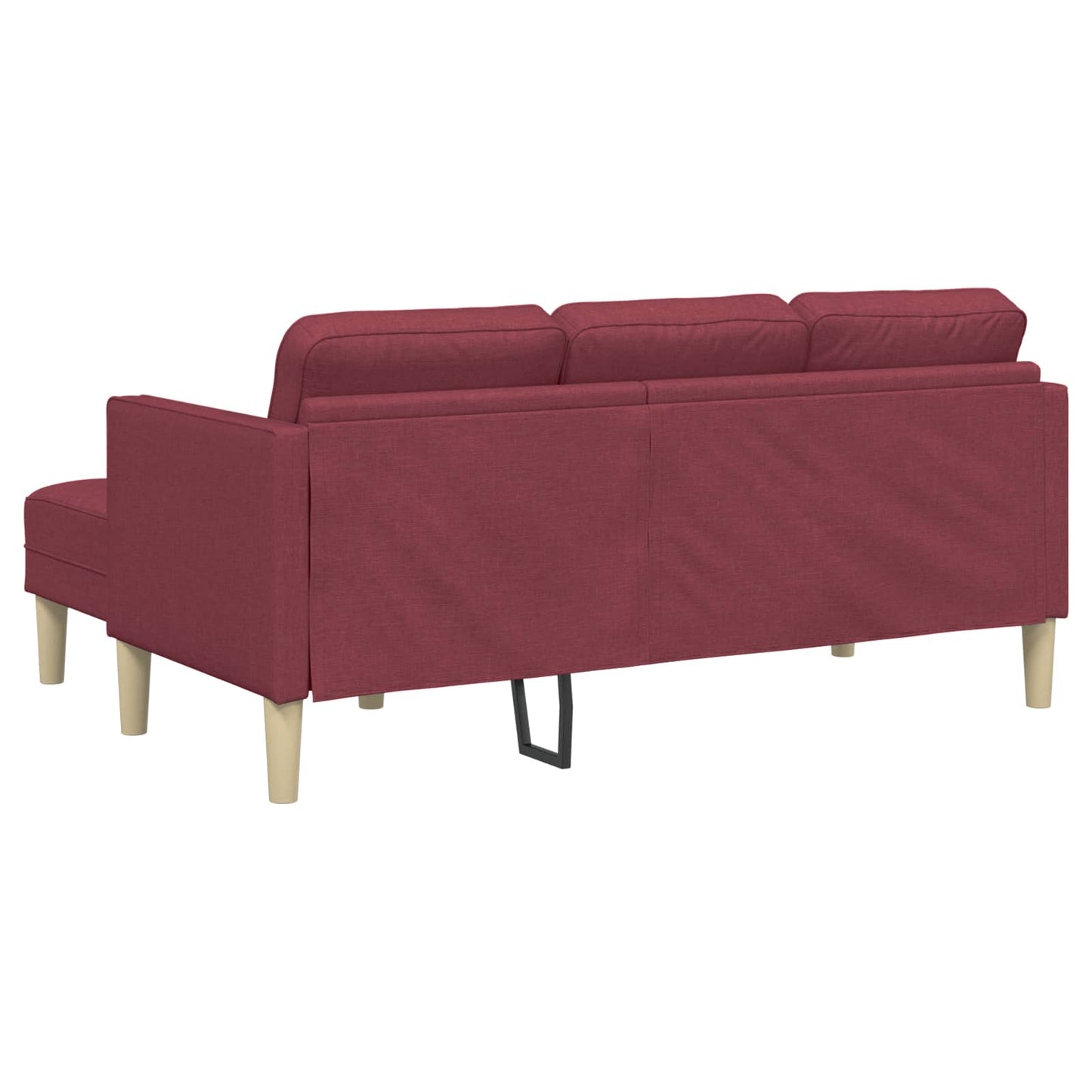 Set di divani con cuscino 2 pcs Rosso Vino Poliestere | homemem39