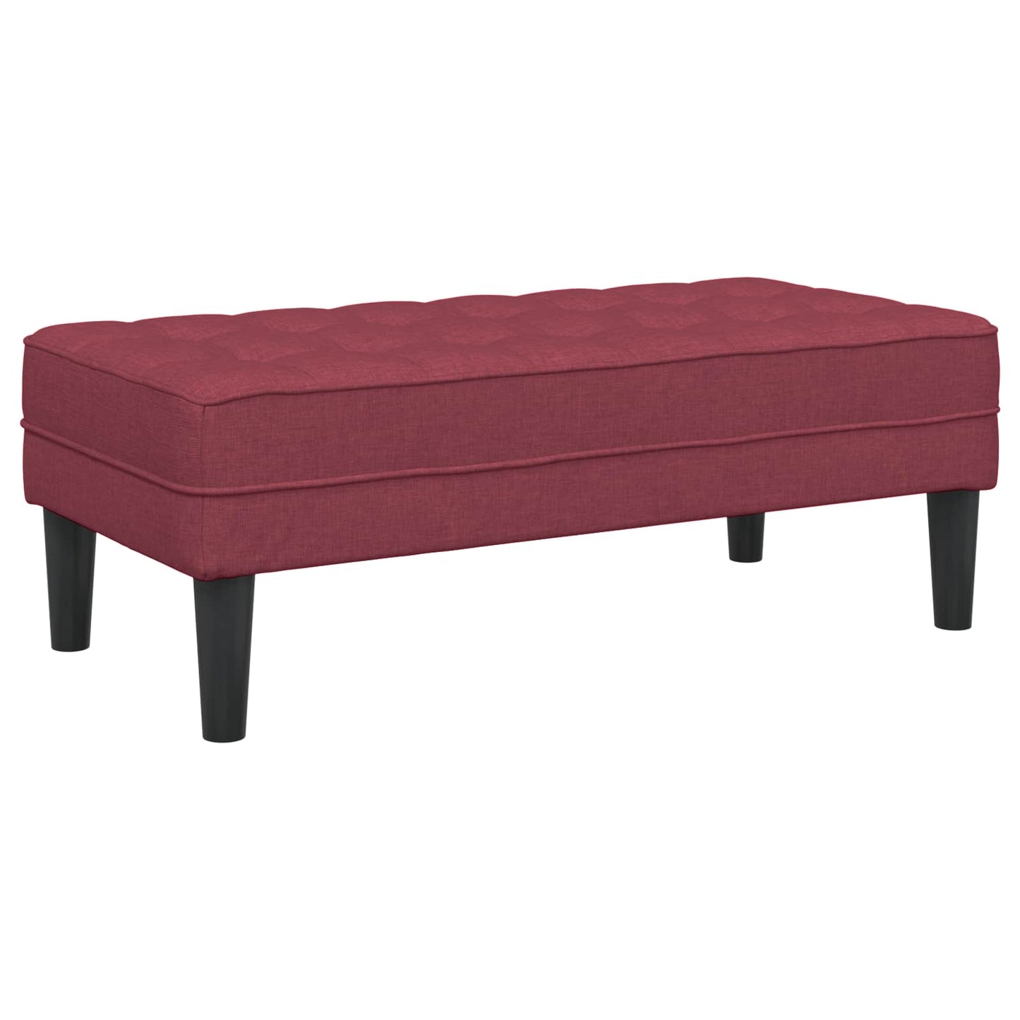 Set di divani con cuscino 2 pcs Rosso Vino Poliestere | homemem39