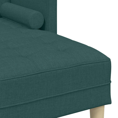 Set di divani 2 pz Verde Scuro Poliestere | homemem39