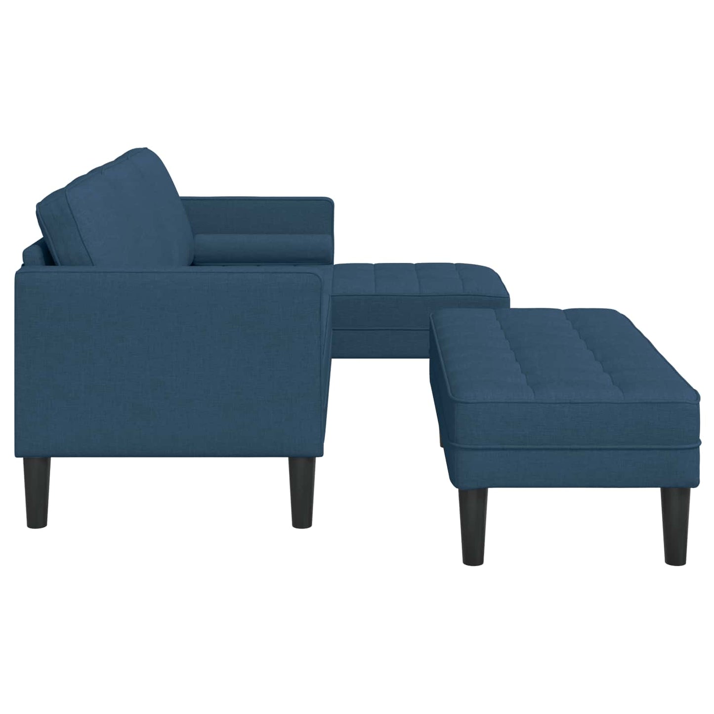 Set di divani con cuscino 2 pcs Blu Poliestere | homemem39