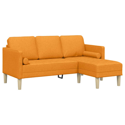 Set di divani 2 pz Giallo Scuro Poliestere | homemem39
