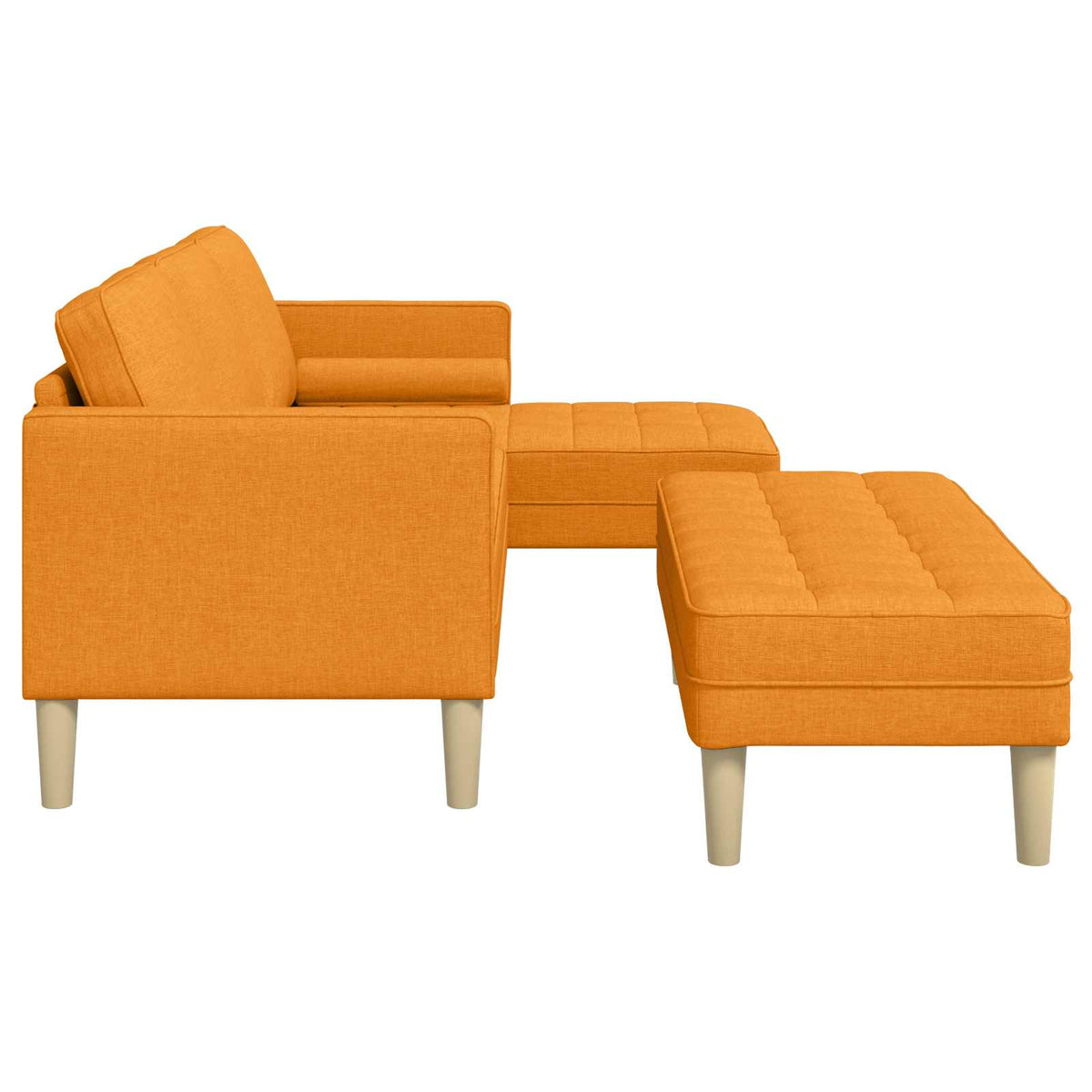 Set di divani 2 pz Giallo Scuro Poliestere | homemem39