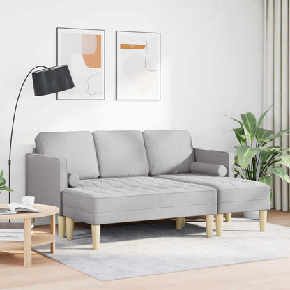 Set di divani 2 pz Grigio Nuvola Poliestere - homemem39