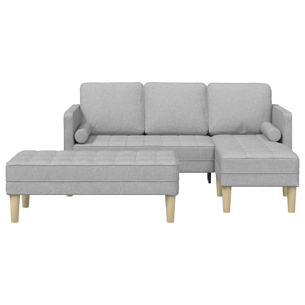 Set di divani 2 pcs Grigio Nuvola 173 x 131 x 67 cm Poliestere | homemem39